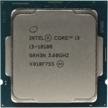 Процессор Intel Core i3 10100 3,6 GHz 6Mb 4/8 Core Comet Lake 65W FCLGA1200 OEM