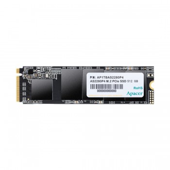 Жесткий диск SSD диск 512GB Apacer AS2280P4, AP512GAS2280P4 M.2 NVMe PCIe 3.0x4, 3000/2000 Мб/c
