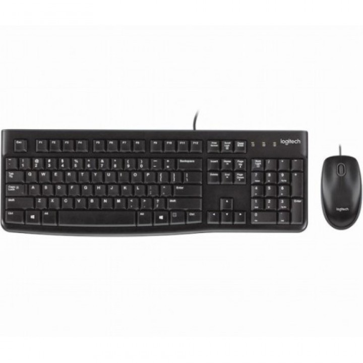 Проводной Комплект Клавиатура + Мышь Logitech MK120, Black (920-002561)
