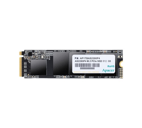 Жесткий диск SSD диск 512GB Apacer AS2280P4, AP512GAS2280P4 M.2 NVMe PCIe 3.0x4, 3000/2000 Мб/c