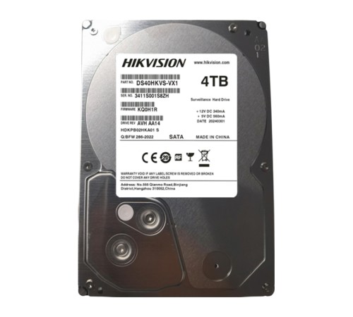 Hikvision DS40HKVS-VX1,4TB,5400,3.5'',SATA Жесткий диск