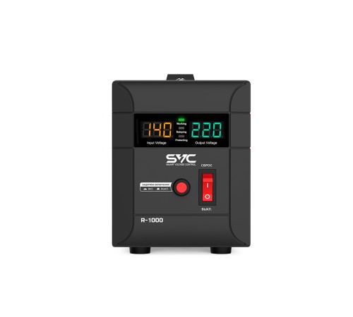 Стабилизатор (AVR) SVC R-1000 1000ВА/1000Вт Стабилизатор (AVR) SVC R-1000 1000ВА/1000Вт