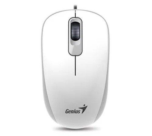 Мышь проводная Genius DX-110, 1000dpi, optical, usb, 1.5m, белая