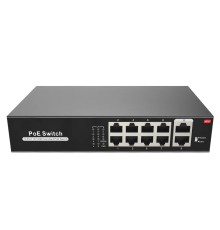 Коммутатор 8 PoE 10/100 мбит/c 2 up link NADO-8-PoE