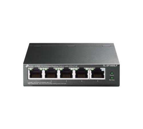 Коммутатор 5 port TP-Link TL-SF1005LP, 4 POE, 10/100мб/с