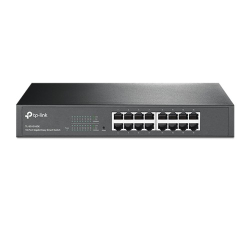 Коммутатор 16 ports TP-Link TL-SG1016DE гигабитный, настольный/стоечный, настраеваемый коммутатор