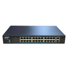 EW-S1726CFU-AP POE Коммутатор EWIND 24 портовый + 2 uplink