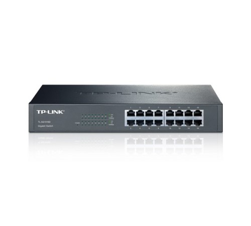 Коммутатор 16 ports TP-Link TL-SG1016D гигабитный, настольный/стоечный коммутатор