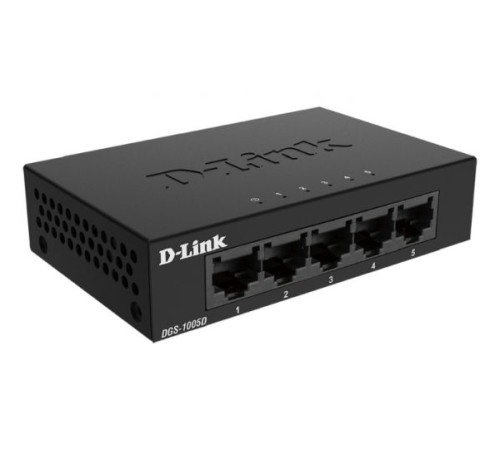 Коммутатор 5 port D-Link DGS-1005D/J2A 10/100/1000 Мбит/с